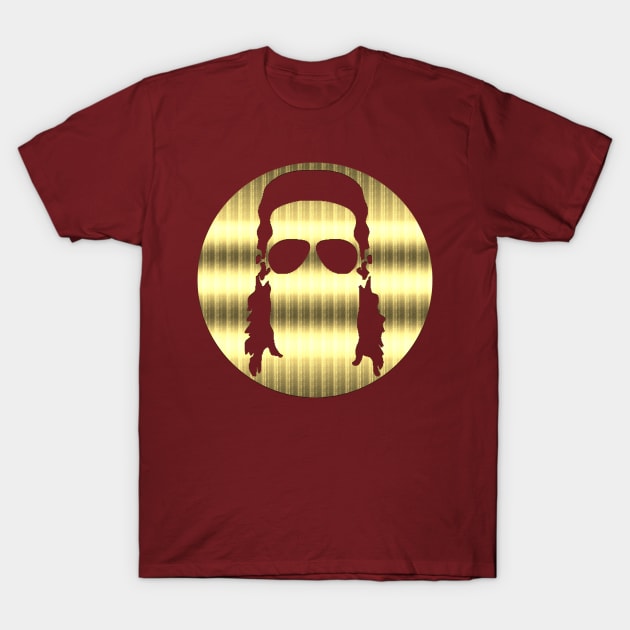 The Mullet Show Silhouette - Gold T-Shirt by TheMulletShow